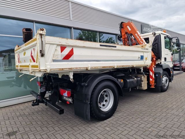 Tre-sidet tipbil MAN TGM 18.290 Kipper/Kran/Funk/5+6 Kreis + Greifer