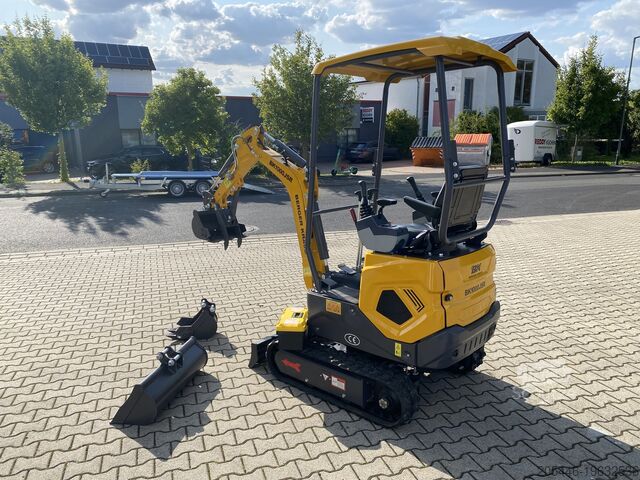 Minigrävare med schaktpaket Berger Kraus BK1000JSR mit Schwenkarm *HERBSTAKTION*