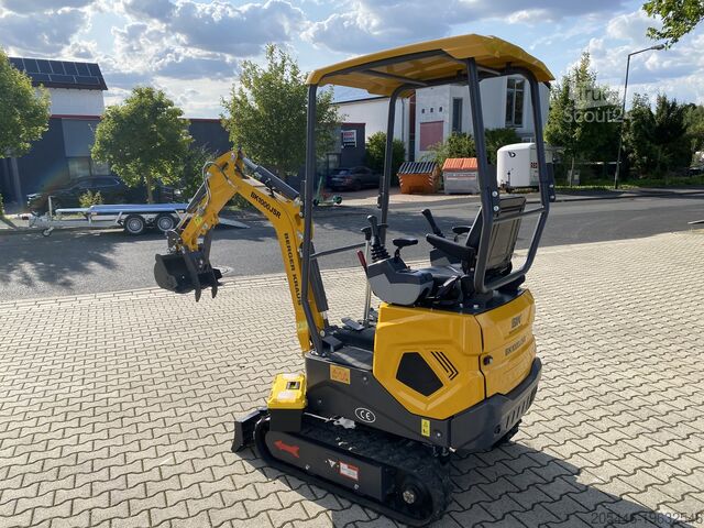 Miniexcavator cu cupă standard Berger Kraus BK1000JSR mit Schwenkarm *HERBSTAKTION*