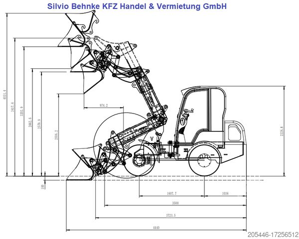 Teleskoplader inkl. Winter-Komplettpaket Berger Kraus Radlader/Teleskoplader BK810T *KUBOTA*