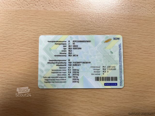 куфар Iveco Daily 35C16V 2.3 800kg laadklep Trekhaak 3500kg...