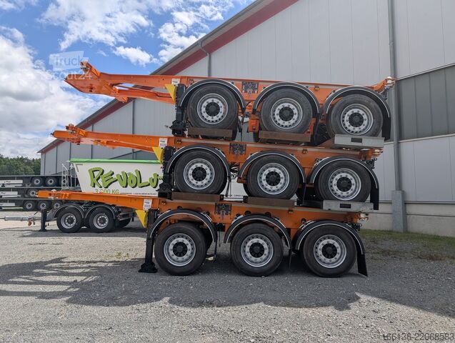 напівпричіп з кузовом, що змінюється Fliegl SDS 380 für 20" Container Heckbündig