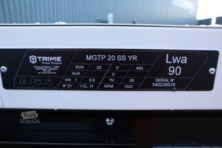 Aggregaat Trime MGTP 20 SS YR Valid inspection, *Guarantee! Diesel