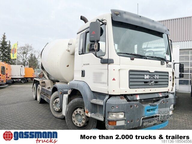 Mobil betonkeverő üzem MAN TGA 35.360 8X4 BB, Betonmischer Karrena 10m³