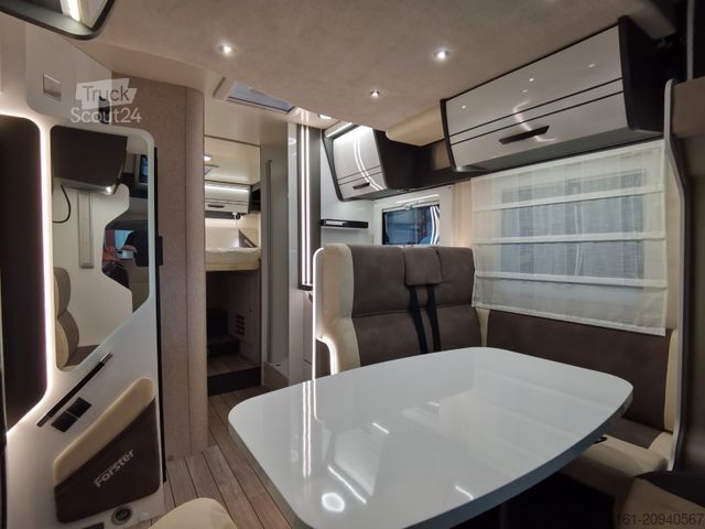 Autorulotă semi-integrată FORSTER T 745 EB /-2025-/ 140PS / EINZELBETTEN & RAUMBAD