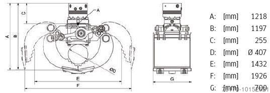 Alții DMS SG18070 Grabgreifer Sortiergreifer / NEU