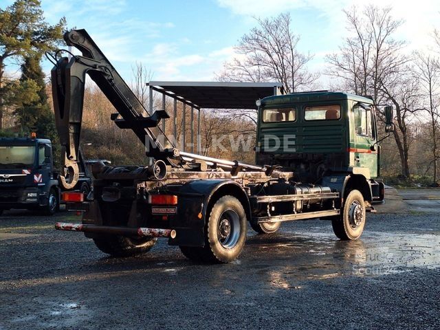 Camion benne à bras amovible MAN 18.280 4x4 ALLRAD ABROLLKIPPER ATLAS HAKEN TÜV
