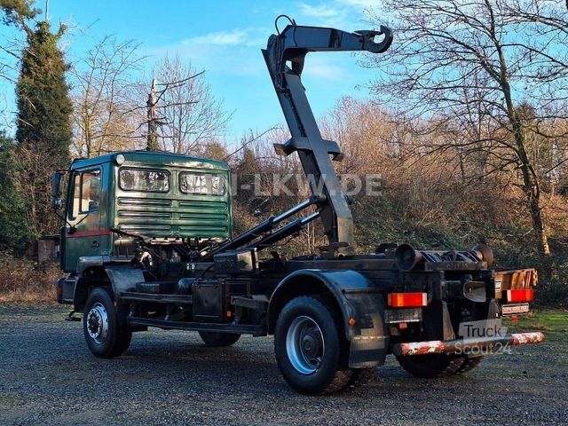 Camion benne à bras amovible MAN 18.280 4x4 ALLRAD ABROLLKIPPER ATLAS HAKEN TÜV