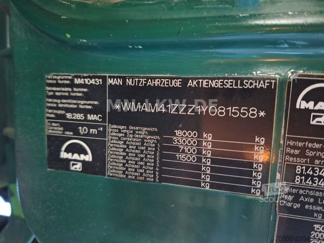 Camion benne à bras amovible MAN 18.280 4x4 ALLRAD ABROLLKIPPER ATLAS HAKEN TÜV