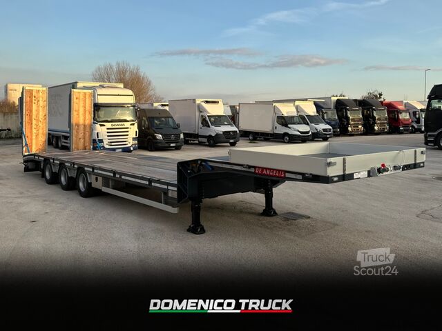 Alçak yataklı yarı römork inşaat makinesi taşımak için DE ANGELIS 3S425