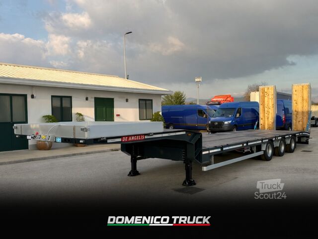 Alçak yataklı yarı römork inşaat makinesi taşımak için DE ANGELIS 3S425