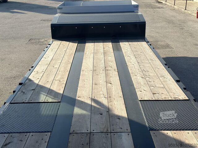 Alçak yataklı yarı römork inşaat makinesi taşımak için DE ANGELIS 3S425