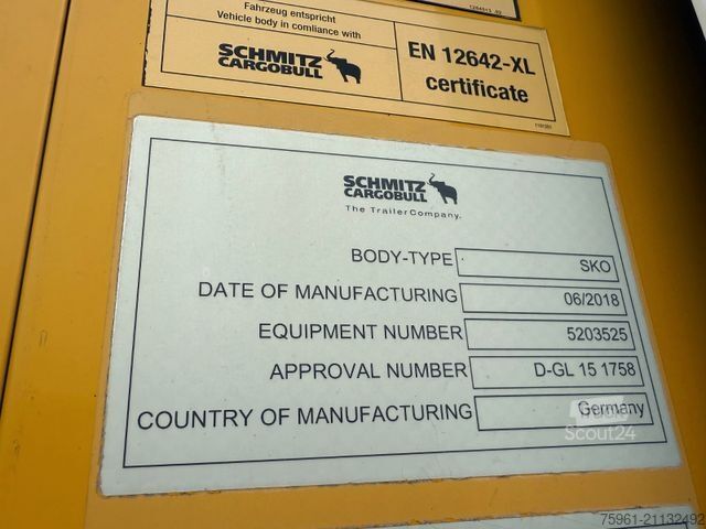 Kühlauflieger SCHMITZ CARGOBULL SKO24/L 13,4 FP 60 Cool / Doppelstock