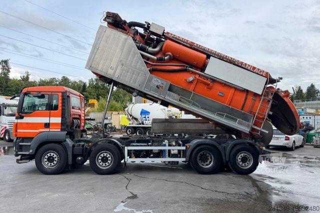 Vacuum tank truck MAN TGS 35.480 Jurop Kanalreinigung