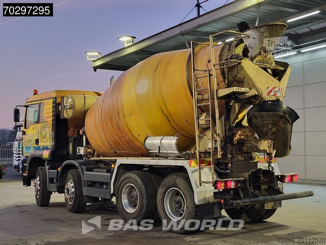 Mixer MAN 35.363 8X4 9m3 Liebherr mixer Big-Axle Steelsus...