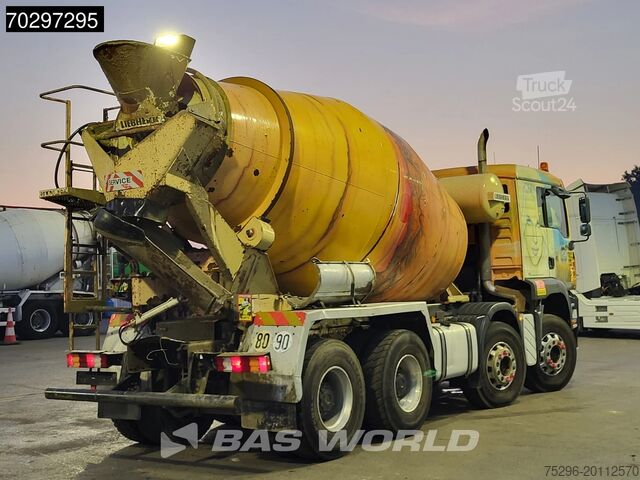 Mixer MAN 35.363 8X4 9m3 Liebherr mixer Big-Axle Steelsus...
