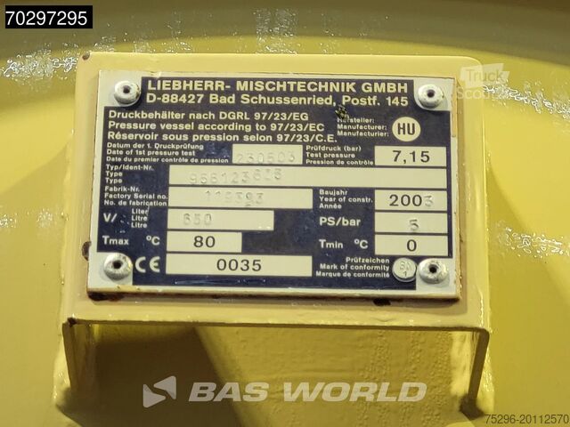 Mixer MAN 35.363 8X4 9m3 Liebherr mixer Big-Axle Steelsus...