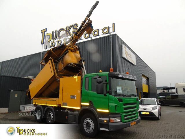 Aspirateur de boues Scania P 360 + COMBI VACUUM WIEDEMANN + 6X4