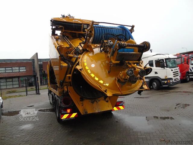 Aspirateur de boues Scania P 360 + COMBI VACUUM WIEDEMANN + 6X4