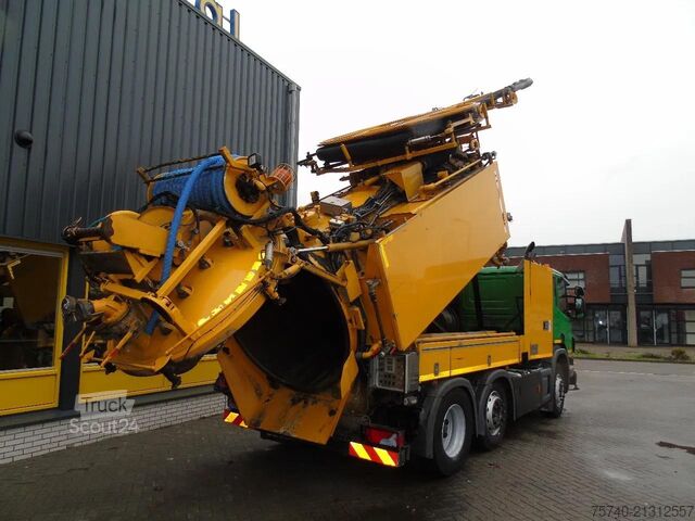 Aspirateur de boues Scania P 360 + COMBI VACUUM WIEDEMANN + 6X4