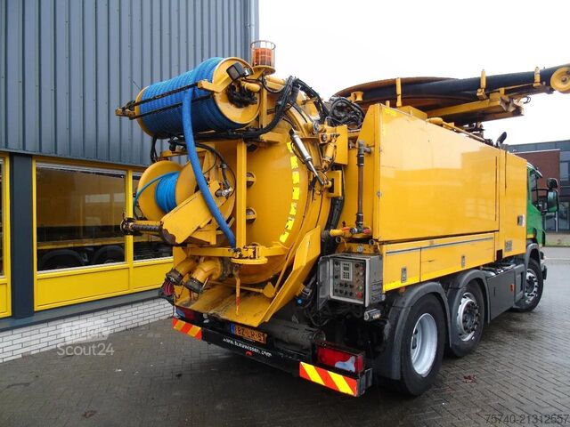 Aspirateur de boues Scania P 360 + COMBI VACUUM WIEDEMANN + 6X4