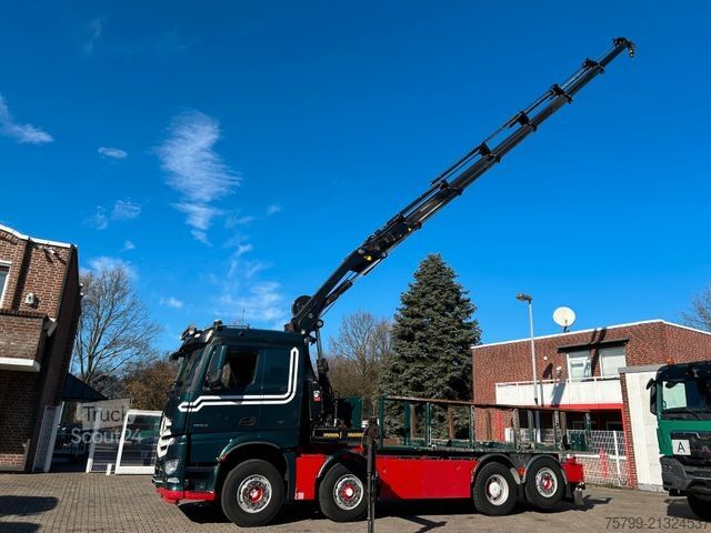 Teherautóra szerelt daru MERCEDES-BENZ 3253 Pritsche + HIAB 302 Kran 8x2-4