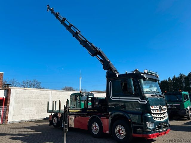 Teherautóra szerelt daru MERCEDES-BENZ 3253 Pritsche + HIAB 302 Kran 8x2-4