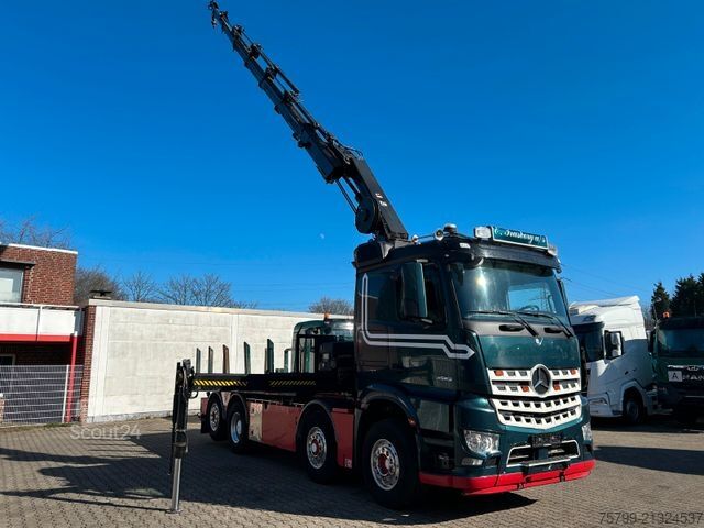 Teherautóra szerelt daru MERCEDES-BENZ 3253 Pritsche + HIAB 302 Kran 8x2-4