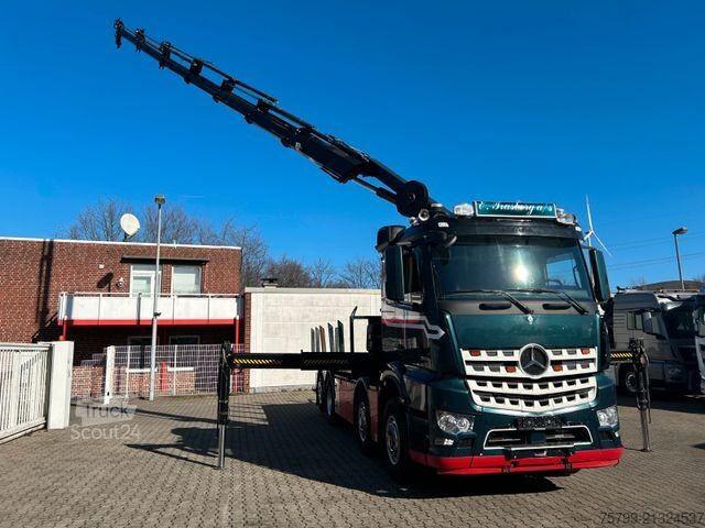 Teherautóra szerelt daru MERCEDES-BENZ 3253 Pritsche + HIAB 302 Kran 8x2-4