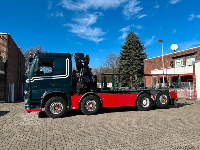 Teherautóra szerelt daru MERCEDES-BENZ 3253 Pritsche + HIAB 302 Kran 8x2-4