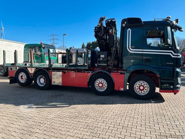 Teherautóra szerelt daru MERCEDES-BENZ 3253 Pritsche + HIAB 302 Kran 8x2-4