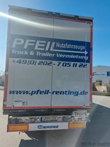 Auflieger mit Pritsche & Plane KRONE SD Tautliner-Lift-Edscha-SAF-Anti Vandalismus Pl