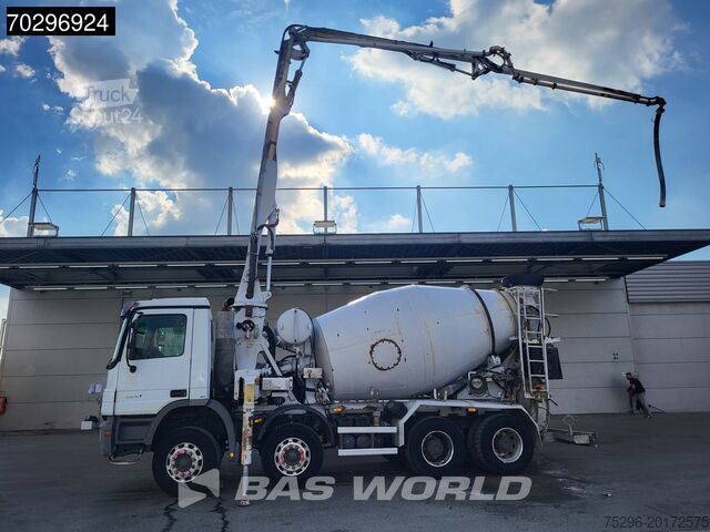 Mixer Mercedes Actros 3241 8X4 Putzmeister TMM 21 PUMI 7m3 Lie...