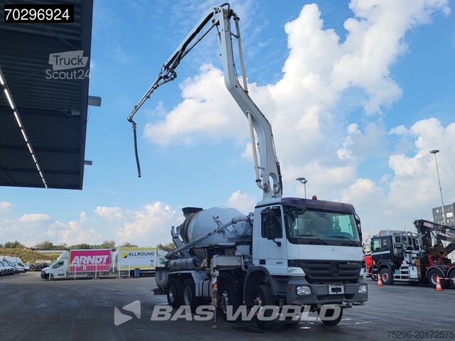 Mixer Mercedes Actros 3241 8X4 Putzmeister TMM 21 PUMI 7m3 Lie...