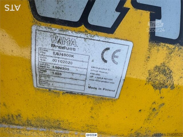 μηχάνημα κατασκευών Vama EAU4800K folding wing plow