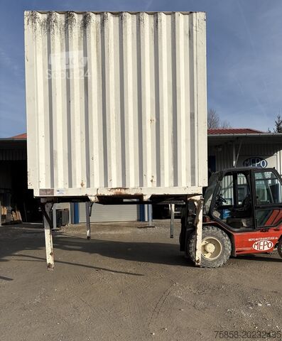 Wechselbrücke mit Kofferaufbau Thyssen BDF Stahlkoffer 43m³ Rolltor