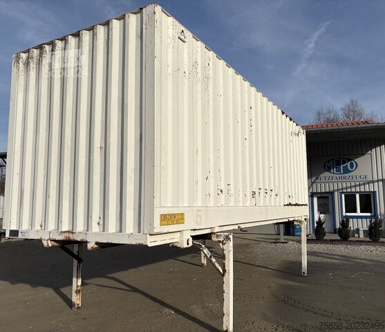 Wechselbrücke mit Kofferaufbau Thyssen BDF Stahlkoffer 43m³ Rolltor