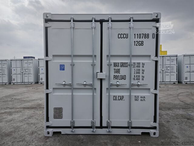 Kontener morski 10 Fuß Seecontainer / one Way Lagercontainer / Anthrazit / Lichtgrau