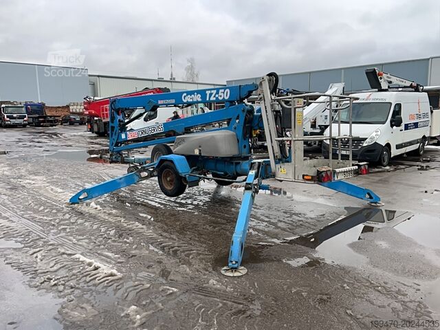 Aanhangwagen gemonteerde hoogwerker Genie TZ-50 DC w/Drive (17m)