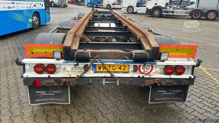 Containertransport GS Meppel 3 asser container aanhanger  | overzetter | led...