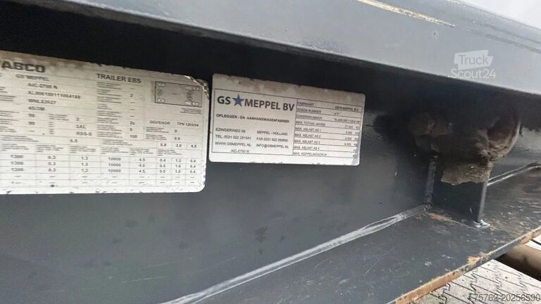 Containertransport GS Meppel 3 asser container aanhanger  | overzetter | led...