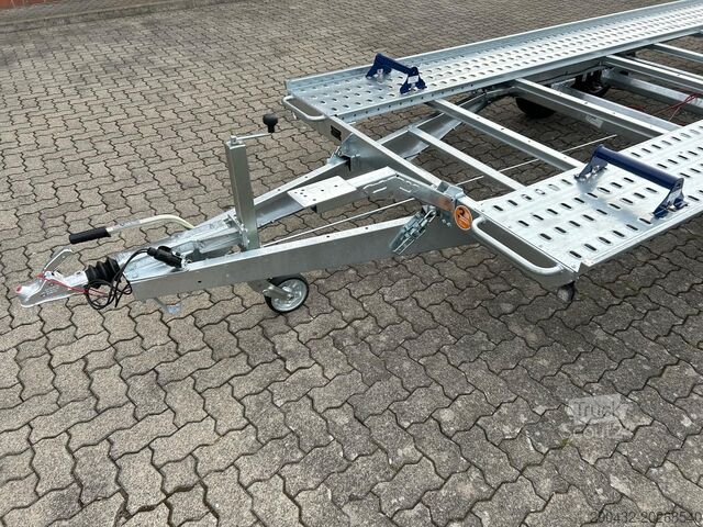 Rimorchio trasporta auto Saris Fahrzeugtransporter 471 202 3000 2 K 3,0t Autot...