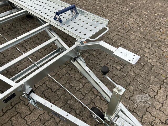 Rimorchio trasporta auto Saris Fahrzeugtransporter 471 202 3000 2 K 3,0t Autot...
