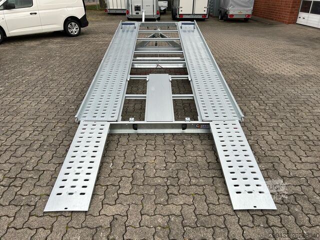 Rimorchio trasporta auto Saris Fahrzeugtransporter 471 202 3000 2 K 3,0t Autot...