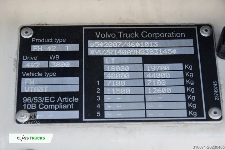 Szabványos vontatóegység VOLVO FH 500 Globetrotter XL Varios
