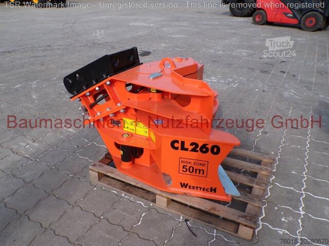 Westtech Woodcracker CL260 chwytak zbiorczy nożyce do drzew -Demo- Westtech Woodcracker CL260 Sammelgreifer Baumschere -Demo-