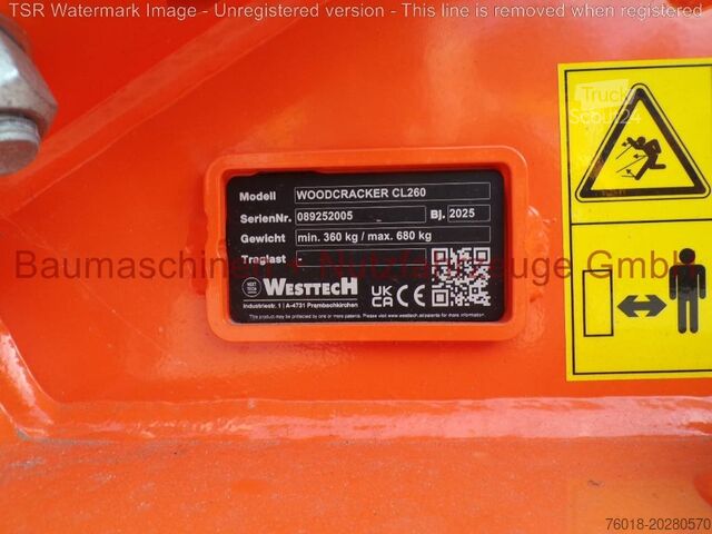 Westtech Woodcracker CL260 keräysleukapuu-leikkuri -Demo- Westtech Woodcracker CL260 Sammelgreifer Baumschere -Demo-