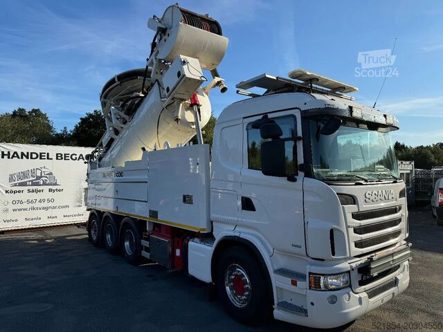 Sesalno vozilo Scania R480 Combi, Wiedemann Super 2000 (16m3) + Recyc...