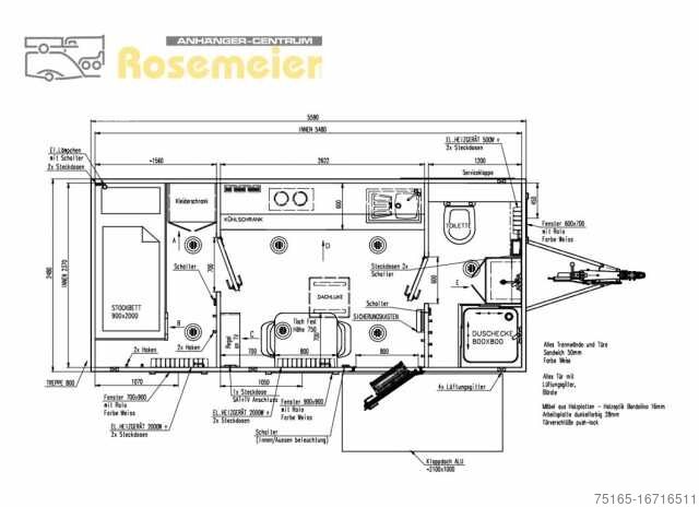 Reboque Rosemeier VE MOBI 5642 Mannschaftswagen