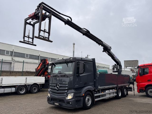 Auto-dizalica montirana na kamionu MERCEDES-BENZ 2545 Actros 5 L  Baustoffkran HMF  TOP